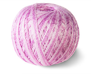 Image showing Pink knitting yarn clew