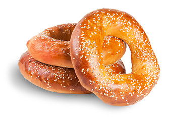 Image showing Three Bagels