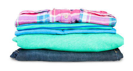 Image showing Stack Of Clothing