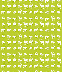 Image showing Seamless deer pattern