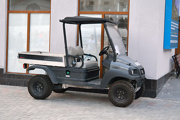 Image showing Golf car used for excursions in Krasnaya Poliana