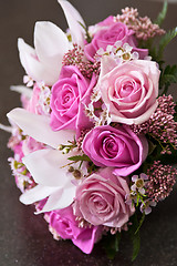 Image showing wedding roses bouquet