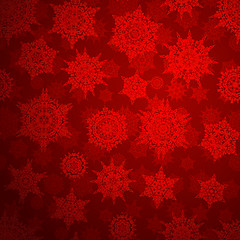 Image showing Seamless deep red christmas pattern. EPS 10