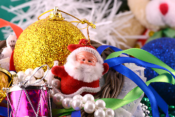 Image showing Santa Claus, christmas invitation card