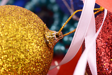 Image showing Christmas balls, new year decoration