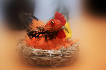 Image showing rooster as easter decoration