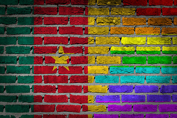 Image showing Dark brick wall - LGBT rights - Cameroon