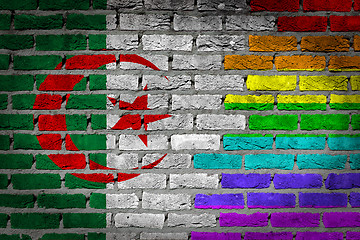 Image showing Dark brick wall - LGBT rights - Algeria