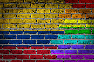 Image showing Dark brick wall - LGBT rights - Ecuador