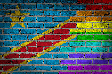 Image showing Dark brick wall - LGBT rights - Congo