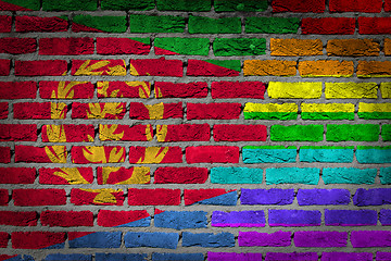 Image showing Dark brick wall - LGBT rights - Eritrea