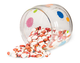 Image showing Beans In A Glass Jar