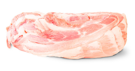 Image showing Raw Pork Ribs On A Roll Lying Down