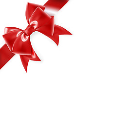 Image showing Red bow isolated on white. EPS 10