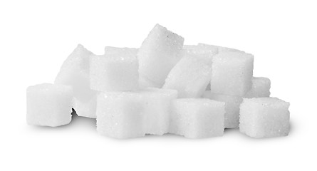 Image showing Pile Of Sugar Cubes Rotated