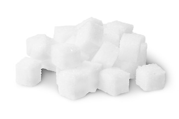 Image showing Pile Of Sugar Cubes