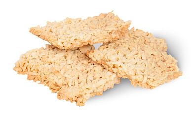 Image showing Three Pieces Of Home Grated Shortcake