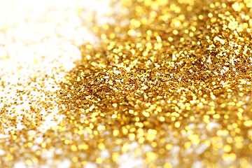 Image showing Golden glitter