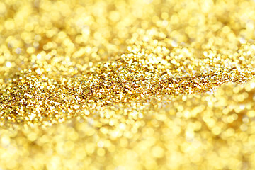 Image showing Golden glitter