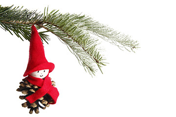 Image showing Nicholas decoration on a christmas tree