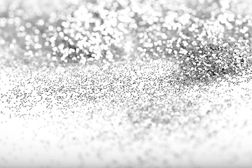 Image showing Silver glitter