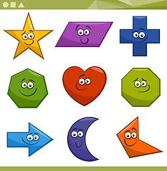 Image showing Cartoon Basic Geometric Shapes