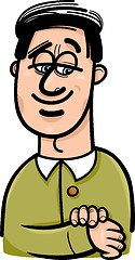 Image showing happy man cartoon illustration