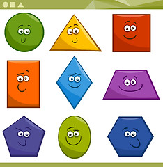 Image showing Cartoon Basic Geometric Shapes