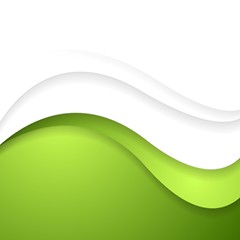 Image showing Bright abstract waves background