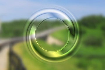 Image showing Abstract circle bright background