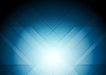 Image showing Abstract tech blue vector background