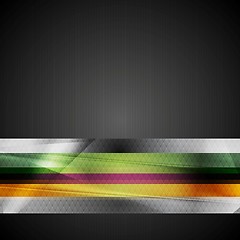 Image showing Bright stripes hi-tech background