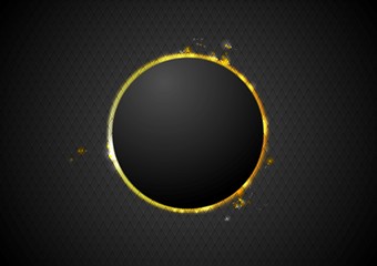 Image showing Abstract glow circle background