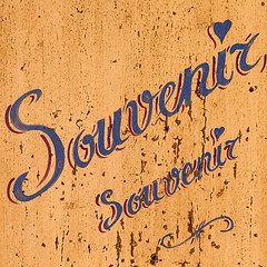 Image showing Souvenir sign