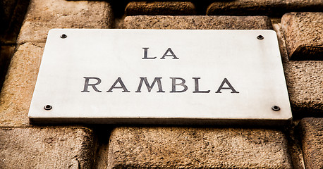 Image showing La Rambla