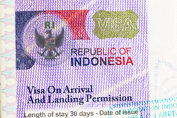 Image showing Indonesia Visa