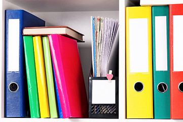 Image showing Folders on shelves