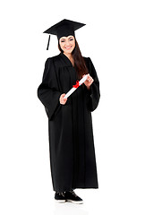 Image showing Graduating student girl