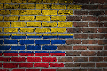 Image showing Dark brick wall - Colombia