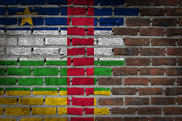 Image showing Dark brick wall - Central African Republic