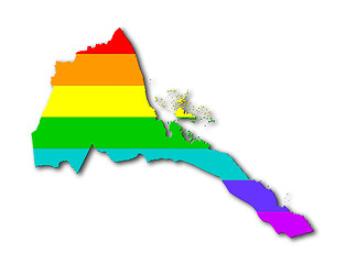 Image showing Eritrea - Rainbow flag pattern