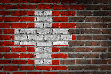 Image showing Dark brick wall - Switzerland