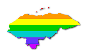 Image showing Honduras - Rainbow flag pattern