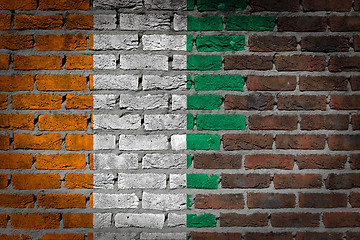 Image showing Dark brick wall - Ivory Coast