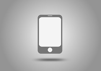 Image showing Flat icon of smartphone.