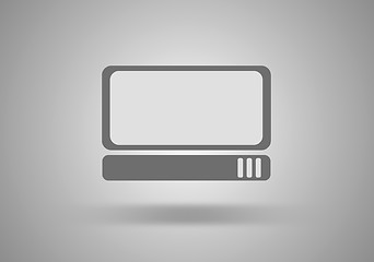 Image showing Computer icon. Desktop PC.
