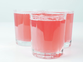 Image showing Pink grapefruit juice