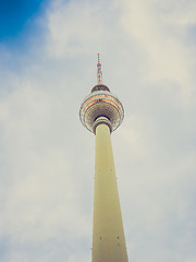 Image showing Retro look TV Tower Berlin