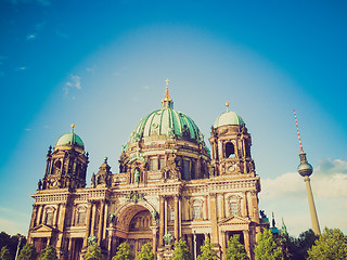 Image showing Retro look Berliner Dom