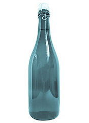 Image showing Bottle of wine isolated